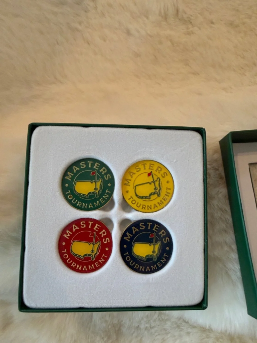 New in box Masters Four-Color Tournament Ball Marker Set - Picture 3 of 4